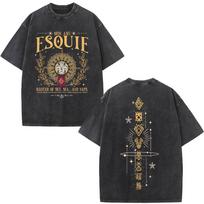 Esquie Clair Obscur Expedition  Vintage Washed T Shirts Mens Women Clothing Fashion Harajuku Short Sleeve Tshirt Streetwear S