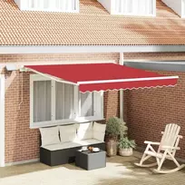 Ištraukiama markizė Raudona 300 x 250 cm Audinys ir plienas