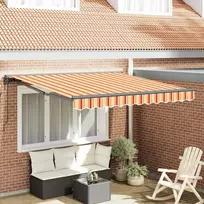 Ištraukiama markizė Geltona ir Oranžinė 350x250 cm audinys 3330266