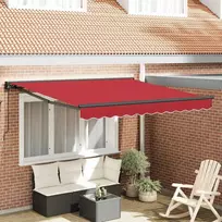 Ištraukiama markizė Raudona 350x250 cm audinys 3330445