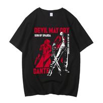 Devil May Cry Graphic T Shirts Fashion Vintage Short Sleeve T-shirt Unisex Casual High Quality Cotton T-shirts Streetwear S juoda