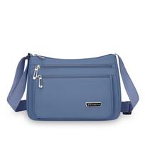 Lightweight Shoulder Messenger Bag Waterproof Middle-aged Women's Nylon Bag  Work mėlyna