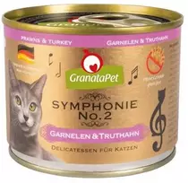 Fox4Pets Kačių Maistas - GRANATAPET Symphonie No.2 Krevetės Su Kalakutiena Šlapias 200g