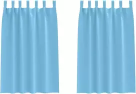 Užuolaidos su žiedais, blokuojančios šviesą 2 pcs