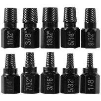 10/13Pcs Screw Extractor Kit Steel Damaged Remover Set Metal Easy Out Drill Bits Bolt Stud Multi-Spline