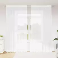 Nėrinių Užuolaida Gėlių Balta 280 x 200 cm Poliesteris