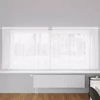 Nėrinių Užuolaida Gėlių Balta 160 x 300 cm Poliesteris