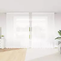 Nėrinių Užuolaida Gėlių Balta 280 x 300 cm Poliesteris