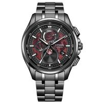 CITIZEN Attesa Series Black Titanium™ Series 100m Waterproof Perpetual Calendar Date Display World Time Solar Quartz Super Titanium Strap 4 BY1005-73Z juoda