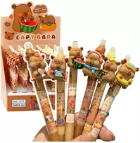 Lean „Capybara 3D“ mėlyno rašalo automatinis rašiklis su trintuku