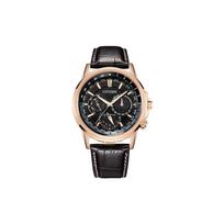 CITIZEN Eco-Drive serija Eco-Drive dirželis Vandeniui atsparus Saulės energija Kvarcinis Odinis dirželis Vyriškas laikrodis Auksinis BU2023-12E auksas
