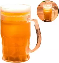 Ledinis alaus bokalas „CHILLER XXL“ 650 ml - auksinis