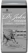 Šunų Maistas - DR JOHN Titanium Vištienos Sausas Šunų Maistas 15kg