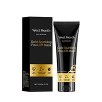 West Month Gold Peel-Off Mask 24K Gold Collagen Peel-Off Mask Firming, Moisturizing, And Cleansing Mask