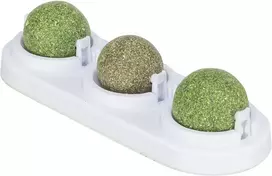 Kačių skanėstai - Trixie Matatabi žaidimų kamuoliukai su laikikliu, katžolė, ø 5 cm