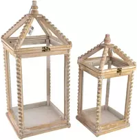 Mondex Since 1986R LOKKE Komplet 2 Latarni XL:28x28x65 cm LL:21,5x21,5x50,5 cm