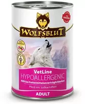 WOLFSBLUT VetLine Hypoallergenic Horse – drėgnas ėdalas šunims – 395g