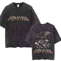 System of A Down Toxicity Album Graphic Washed T-shirts Men Women Rock Oversized T Shirt Male Vintage Alternative Metal T-shirts S įvairiaspalvis