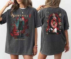Silent Hill f Vintage Shirt, Japanese Horror Game Tee Summer Men's and Women's Loose and Breathable T-shirt Top S įvairiaspalvis