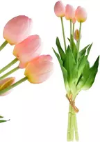 Springos Mondex Since 1986R VIRIDIS Dirbtinė gėlė Puokštė iš 5 rožinių tulpių, 40 cm