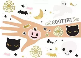 Dodo Tattoo rinkinukas "Halloween" 12 vnt