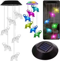 Lean Saulės sodo LED šviestuvas drambliai, 70 cm