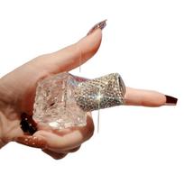 Exquisite Glass Perfume Atomizer Creative Rhinestone Oil Diffuser Bottle  Handicraft Style A