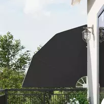 Balkono privatumo ekranas 140 x 140 cm Poliesteris Antracito