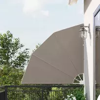 Balkono privatumo ekranas 140 x 140 cm Poliesteris Taupe