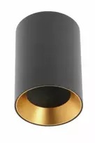 Lubinis šviestuvas Ceiling fixture AERO II, IP20, round, juodas