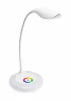 GTV Stalinė lempa GALACTIC LED, 5W, 240lm, 5V DC, 4000K, RGB pagrindas, USB įkrovimas, baltas