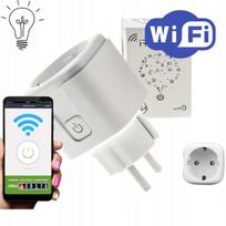 Gniazdko Wifi Tuya Watomierz Timer Inteligentne Kontakt Smart Sterownik