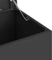 Lauko saugojimo dėžė Juoda 100 x 50,5 x 50 cm Plienas