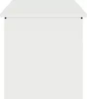 Lauko saugojimo dėžė Balta 100 x 50,5 x 50 cm Plienas