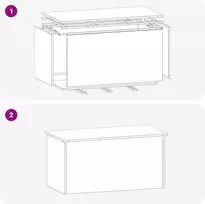 Lauko saugojimo dėžė Sidabro 100 x 50,5 x 50 cm Plienas