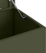 Lauko saugojimo dėžė Alyvuogių žalia 100 x 50,5 x 50 cm Plienas