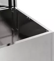 Lauko saugojimo dėžė Sidabro 80 x 50,5 x 50 cm Plienas
