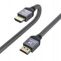 Wozinsky Kabel Hdmi 2.1 8K 60 Hz 48Gbps / 4K 120 Hz / 2K 144 Hz 1M Srebrny