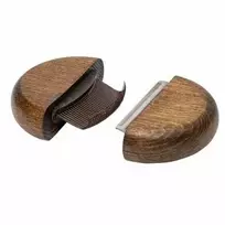 Eleganza Išskirtinės 2 viename šukos, apvalios su šukomis nuo blusų, pagamintos iš buko medienos, plieno, PP plastiko, 9,2 cm skersmens