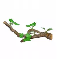 Terra Natura 18 ecb terariumo dekoratyvinė šakelė su lapais, vidutinio dydžio, 31 cm