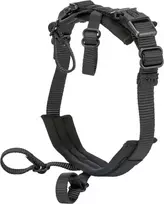 Winhyepet Apsauginis adapteris nuo išsprūdimo prie petnešų, šunims, juodas, L–XL: 59–92 cm/25 mm