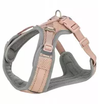 Trixie Aukščiausios kokybės „FlexMesh“ šunų petnešos, rožinės, XS-S: 40–57 cm / 15 mm, tinka mopsams ir buldogams