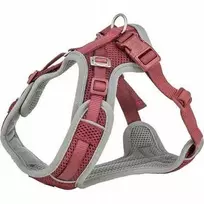 Trixie Aukščiausios kokybės „FlexMesh“ šunų petnešos, sangrijos spalvos, XS ir S: 40–57 cm / 15 mm, pritaikytos mopsams ir buldogams