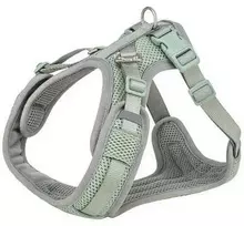 MFH Aukščiausios kokybės „FlexMesh“ šunų petnešos, šalavijų spalvos, ilgis: 63–92 cm / 25 mm, tinka mopsams ir buldogams