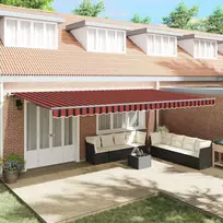 Ištraukiama markizė oranžinė ir ruda 600 × 350 cm