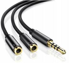 Kabel Rozdzielacz Mini Jack Aux Mikrofon Słuchawki Koanni
