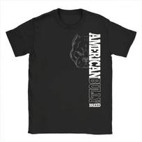 Men's American Bully Breed Graphic T-Shirt Soft Cotton Tee with Bold AMERICAN BULLY BREED Print Black Casual Top for Men S įvairiaspalvis