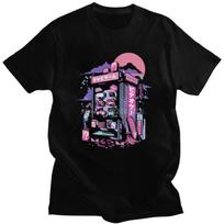 T-shirt Harajuku Vaporwave Tshirt Retro Gaming Machine Special Oversized Short Sleeve T Shirt men Cotton Tees S įvairiaspalvis