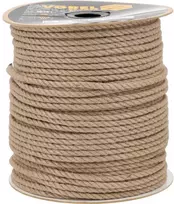 Džiuto virvė, 10mm skersmens, 200m ilgio, vytinė 3 gijų džiuto pluošto virvė, natūralaus pluošto virvė statybai, miškininkystei ir rankdarbiams