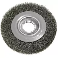 Szczotka Vielinis diskinis šepetys 150 x 32 mm, gofruota viela, plienas